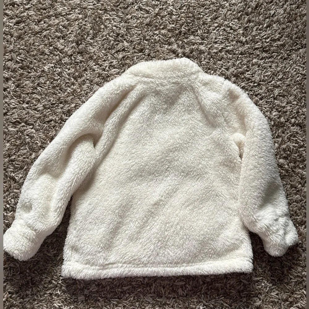 GAP Cream Sherpa Quarter -Snap Sweatshirt for Toddlers